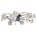 Fantasia Tabor plafonnier chromé, 8x G9 LED 2,5W incl., diamètre 776 mm, hauteur 270 mm, 2700K blanc chaud