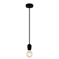 Fantasia Lámpara colgante cónica Fantasia Kobe negra, casquillo E27, ancho 100 mm, cable 300 cm, IP20