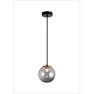 Fantasia TSURU Pendelleuchte schwarz/bronze mit grauem Glas, G9 LED