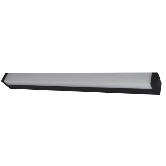 Fantasia Martino LED wandlamp – industrieel, zwart aluminium en plexi, 12W, 847 lumen, 3000K warm wit, IP20