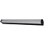 Fantasia Martino applique murale LED – style industriel, aluminium et plexi noir, 12W, 847 lumens, 3000K blanc chaud, IP20