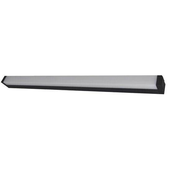Fantasia Martino industriële LED wandlamp in zwart aluminium - 18W, 1306 lumen, 3000K warm wit, IP20, 905 mm lang