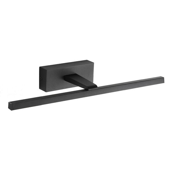Fantasia Amur black wall light with integrated LED, 8 Watt, 369 lumen, 3000K warm white, IP23
