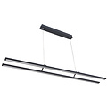 Fantasia Fantasia Lino Doppelpendelleuchte, schwarzes Aluminium, 2x24W, 3290 Lumen, 3000K warmweiß, dimmbar, IP20