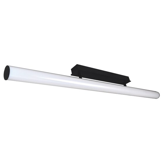Fantasia Fantasia Rory black aluminium LED wall light, 117 cm, 24W, 2535 lumen, 3000K warm white, IP20, energy class F