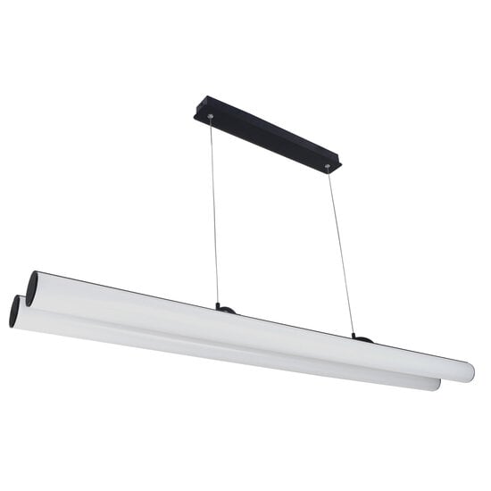 Fantasia Richard Doppel-Pendelleuchte schwarz, 2x24W LED, 5180 Lumen, 3000K warmweiß, Aluminium, dimmbar, IP20