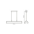 Fantasia Richard suspension double noire, 2x24W LED, 5180 lumens, 3000K blanc chaud, aluminium, dimmable, IP20