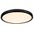 Fantasia Oxus ronde plafondlamp zwart, 30W LED 2700K