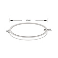 Fantasia Oxus round ceiling lamp black plastic, 30W LED, diameter 300mm, 2700K warm white
