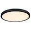 Fantasia Oxus ronde plafondlamp zwart kunststof, 40W LED, diameter 400mm, 2700K warm wit