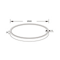 Fantasia Oxus plafon redondo negro de plastico, 40W LED, diametro 400mm, 2700K blanco calido