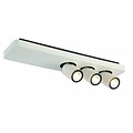 Fantasia Fantasia Nysit Deckenleuchte, 3x GU10 4,5W LED dimmbar, schwenkbar, 500x120x120mm, schwarz-weiß-schwarz