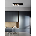 Fantasia Fantasia Nysit lámpara de techo, 3x GU10 4,5W LED regulable, orientable, 500x120x120mm, negro-blanco-negro