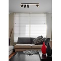 Fantasia Fantasia Nysit 4-flammige Deckenleuchte ausrichtbar schwarz-weiß-schwarz, 4x GU10 LED 4,5W dimmbar, 650mm