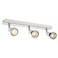 Fantasia Fantasia Robus plafonnier orientable noir-chrome, 3x GU10 LED 5W, 3000K, 400mm de long
