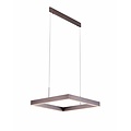 Fantasia Fantasia Pure suspension carrée, LED intégrée 31W, 2170 lumens, 3000K, Ø615 mm, aluminium blanc