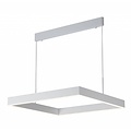 Fantasia Fantasia Pure vierkante design hanglamp, LED 31W, 2170 lumen, 3000K, Ø615 mm, wit aluminium