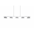 Fantasia Fantasia Zumo hanging lamp white, long and dimmable, 5x LED COB 5W, 3000K, 500 lumen, 1020mm