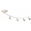 Fantasia Xzibit ceiling lamp LED white-chrome, 4 adjustable GU10 spots 5W, 116 x 32 cm