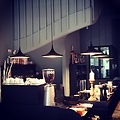 Fantasia IDRIS pendant lamp, conical shape black with gold, 1x E27 fitting, 360mm diameter, 1200mm height, steel