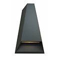 Fantasia Axo outdoor wall lamp, aluminum/glass, white, IP54, 2x3W LED, 3000K warm white, 320 lumens, 109x173x63mm