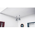 Suspension Fantasia Kago noire ou rouille, douille E27, 300mm de haut, acier, style rustique, ampoule non incluse
