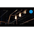 Fantasia Kago pendant lamp, black rural style, E27x3, 100 cm wide, steel, IP20, bulbs excl.