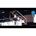 Suspension Kago Fantasia, acier, finition ruggine/cuivre/noir, 100 cm de large, 4x douille E27, IP20