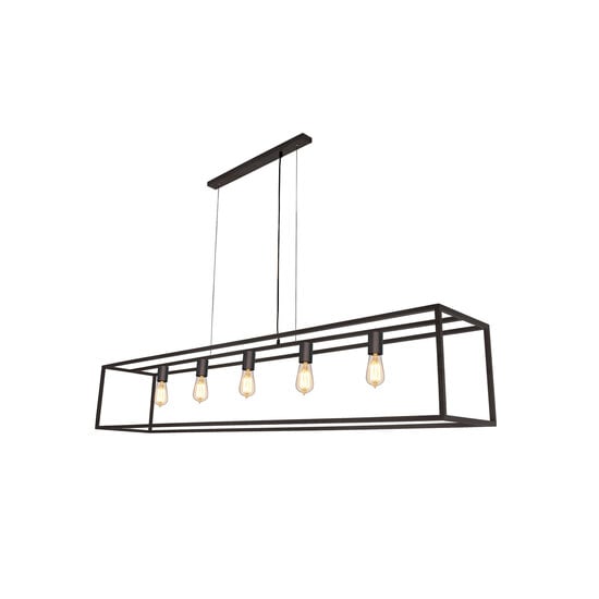 Fantasia Kago hanglamp oud koper, staal, 5x E27 fitting (excl. lampen), 150 x 30 x 30 cm, IP20, 220-240V