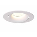 Fantasia Tetiz recessed spotlight, black aluminium, 105 mm diameter, for GU10 or separate LED module