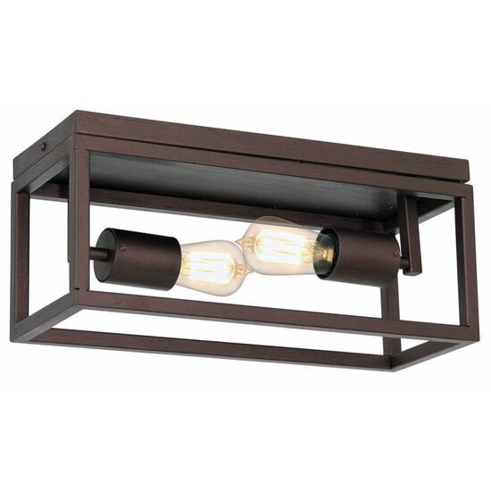 Fantasia Kago ceiling lamp black, steel, 2x E27 (bulb not included), 400 x 200 x 175 mm, IP20