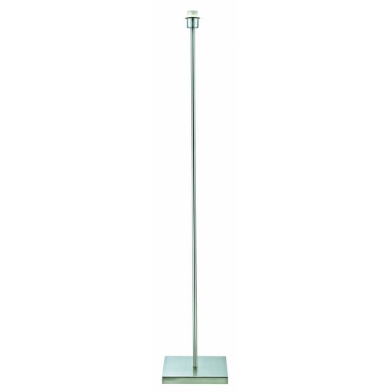 Fantasia Nina floor lamp 1350mm high in brushed steel, E27 fitting, shade excluded