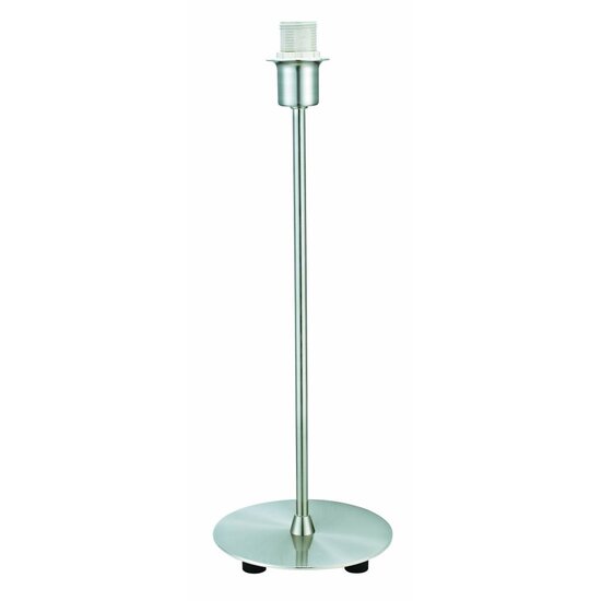 Fantasia Nina pied de lampe de table rond en acier brossé, 365mm de haut, diamètre 140mm, culot E14, IP20