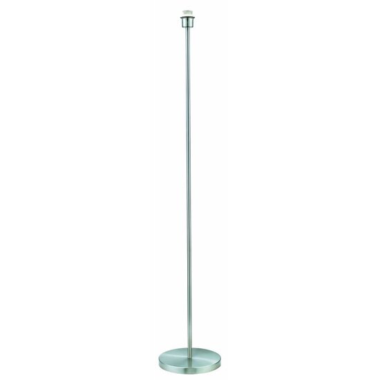 Fantasia Nina lampadaire 1350mm de haut a base ronde, acier brosse, sans abat-jour