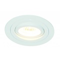 Fantasia GU10 recessed spot round, tiltable, aluminum, white or gray, 92 mm diameter, lamp not included