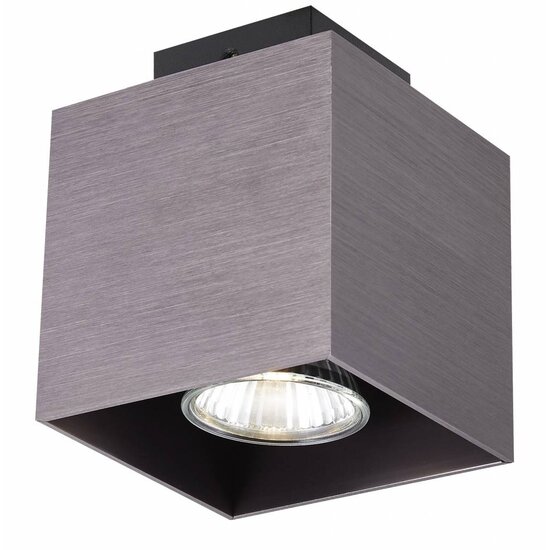 Fantasia Kubo plafonnier blanc - aluminium carré, GU10 5W LED 400 lumens, 2700K blanc chaud, dimmable, 90x90x110mm