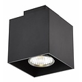 Fantasia Kubo plafonnier blanc - aluminium carré, GU10 5W LED 400 lumens, 2700K blanc chaud, dimmable, 90x90x110mm