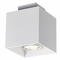 Fantasia Kubo plafonnier blanc - aluminium carré, GU10 5W LED 400 lumens, 2700K blanc chaud, dimmable, 90x90x110mm