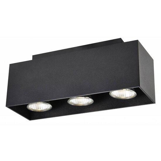 Fantasia Kubo plafonnier rectangulaire blanc, 270x90mm, 3x GU10 LED 5W inclus (2700K, dimmable, IP20)