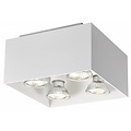 Fantasia Kubo plafonnier carré blanc, 180x180x110mm, avec 4x GU10 LED 5W 2700K variable