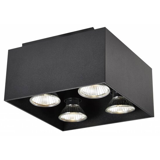 Fantasia Kubo plafonnier carré blanc, 180x180x110mm, avec 4x GU10 LED 5W 2700K variable