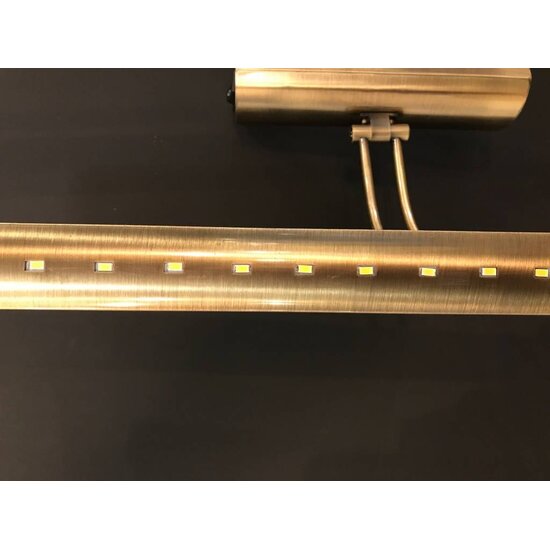 Fantasia Ensor schilderijverlichting brons, richtbare LED 10W, 900 lumen, 3000K warm wit, 555 x 180mm, IP20