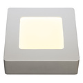 Fantasia FLUKE aplique cuadrado negro, LED integrado 6W, 480 lúmenes, 3000K blanco cálido, regulable, 120x120mm