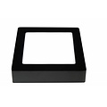 Fantasia Fluke applique murale carrée, noire, 175x175mm, LED 12W, dimmable, 3000K blanc chaud