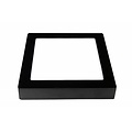 Fantasia plafón cuadrado LED negro-blanco, 235x235mm, 18W, 1440 lúmenes, 3000K, regulable, IP20