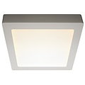 Fantasia Fluke square LED ceiling lamp 235x235 mm, white with black rim, dimmable