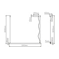 Fantasia Guri pendant light, light bar, white, 120 cm, 36W LED, dimmable, 3000K warm white, 3m cable
