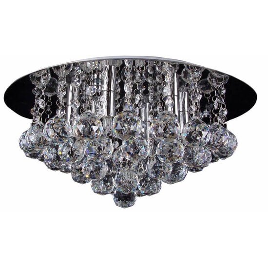 Fantasia Fantasia Kristo lámpara de techo, cristal, cromo, diámetro 450mm, 6x G9 LED, regulable, 2700K blanco cálido