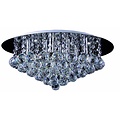 Fantasia Kristo crystal ceiling lamp in chrome, 8x G9 LED 2.5W, Ø550mm, dimmable, warm white 2700K