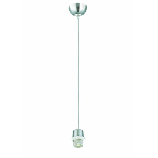 Fantasia Fantasia Nina hanglamp, 1320mm hoog, zwart metaal, E27-fitting, voor stoffen lampenkap (apart verkrijgbaar)